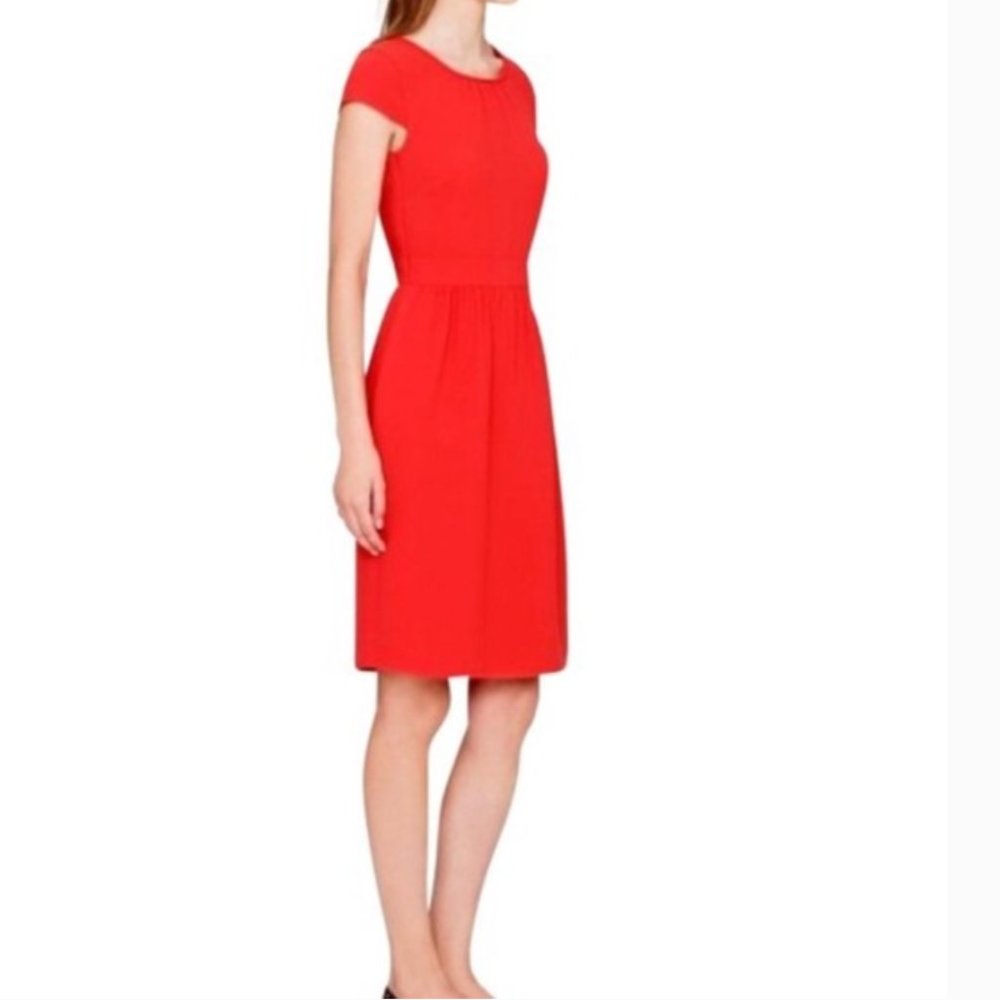 J.Crew Poppy Crepe Cap-sleeve Dress, size 6